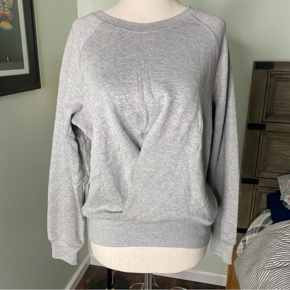 Good American crisscross sweatshirt size 2 gray